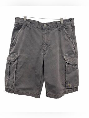 Carhartt Grey Cargo Bermuda Shorts - Men’s 33” Waist